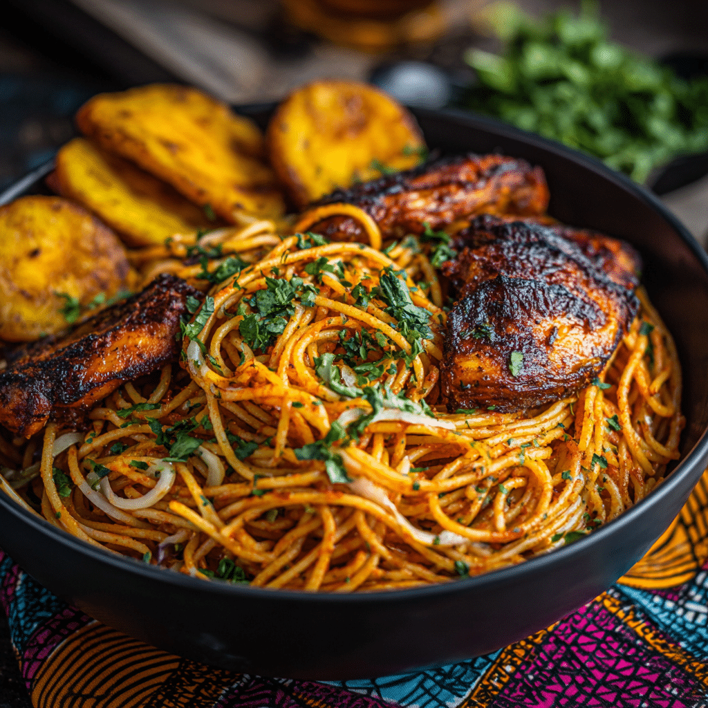 jollof spaghetti nigerian dish